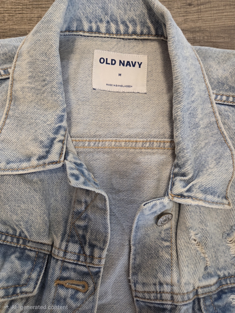 Old Navy Light Wash Denim Jacket - Women's Classic Jean Jacket - Picture 3 of 8